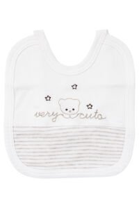 Unisex Ekru Very Cute Nakışlı 5 Parça Organik Hastane Çıkış Seti