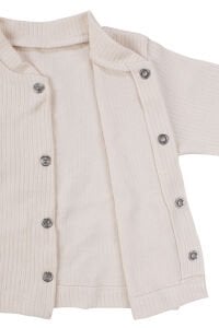 Unisex Bej Raporlu 5 Parça Hastane Çıkış Seti