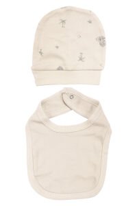 Unisex Bej Koala Desenli Organik 10 Parça Hastane Çıkış Seti