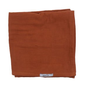 Muslin Kiremit Rengi 120x125 Cm Battaniye
