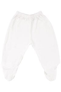 Unisex Ekru Beyaz Biyeli İç Zıbın Hastane Çıkış Seti