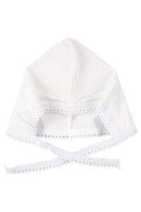 Unisex Ekru Beyaz Biyeli İç Zıbın Hastane Çıkış Seti