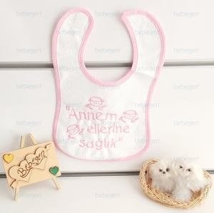 Annem Ellerine Sağlık Su Geçirmez Pembe Önlük