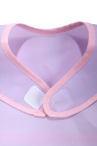 Kız Bebek Lila Pembe Su Geçirmez Mama Önlük 0-18 Ay