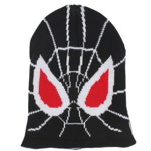 Erkek Çocuk Siyah Örümcek Adamlı Bere