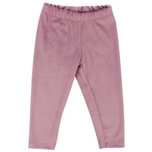 Kız Bebek Pembe Fırfırlı Kadife 2'li Takım