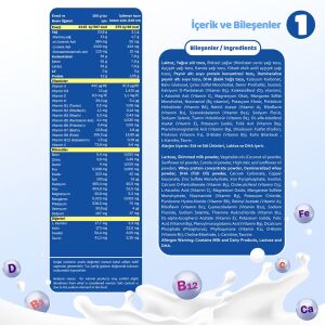Bebehum 1 Numara Bebek Sütü 0-6 Ay 800 gr x 8 Adet