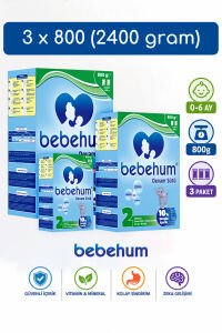 Bebehum 2 Numara Devam Sütü 6-9 Ay 800 gr x 3 Adet