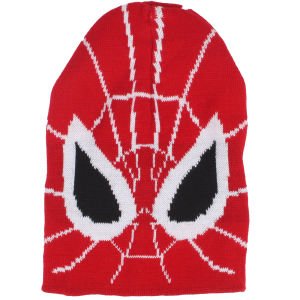 Erkek Çocuk Kırmızı Beyaz Örümcek Adamlı Bere