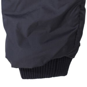 Erkek Çocuk Gri Renkli Çizgili Kapşonlu Şişme Mont