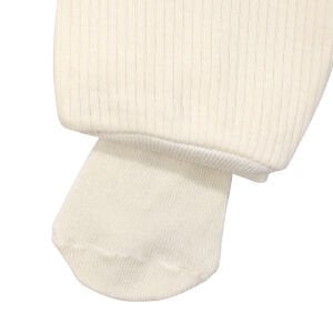 Unisex Ekru Fitilli Çoraplı Tek Alt Pantolon