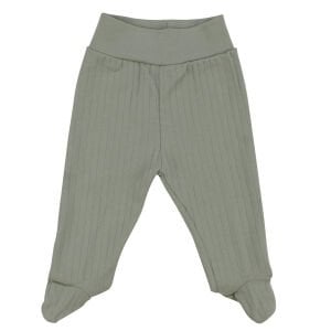 Erkek Bebek Ekru Yeşil Fil Safari Hayvanlı Pijama Takımı 0-3 Ay