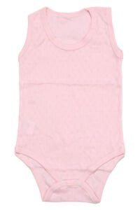 Pembe Jakarlı Askılı Çıtçıtlı Zıbın