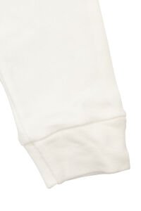 Unisex Ekru Koklama Uyardım Baskılı Manşetli Tek Alt