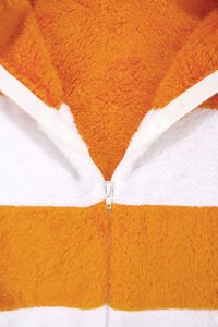 Unisex Polar Sarı Kapşonlu Balıklı Peluş Welsoft Tulum