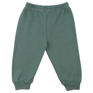 Erkek Bebek Bej Yeşil Traktör Baskılı 2'li Takım