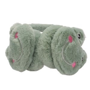 Kız Çocuk Yeşil Kurbağa Peluş Kulaklık