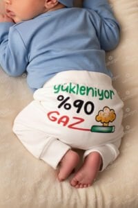 Unisex Ekru Yükleniyor %90 Gaz Baskılı Manşetli Tek Alt