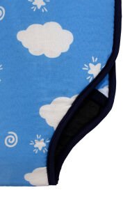 Mavi Beyaz Bulutlu Hoppala Salıncak