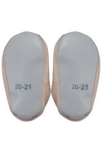 Unisex Ekru Kahve Düz Çarık Çorap