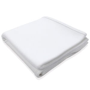 İsme Özel Krem Mavi Çift Kat Penye Battaniye