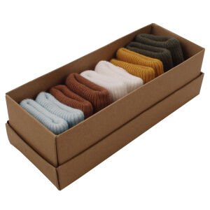 Yeşil Sarı Kahve 5'li Çorap Set 0-6 Ay