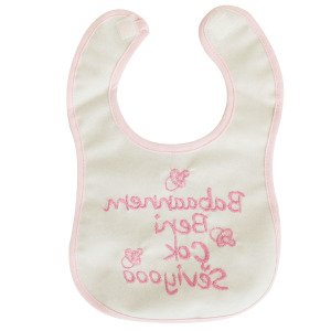 Kız Bebek Babaannem Beni Çok Seviyo Yazılı Pembe Önlük