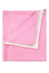 Kız Bebek Pembe Polarlı Nohut Battaniye 80x90