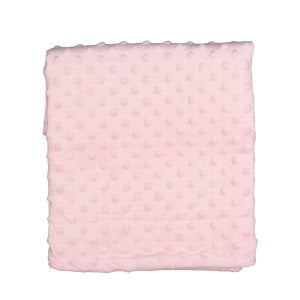 Kız Bebek Pembe Polarlı Nohut Battaniye 80x90