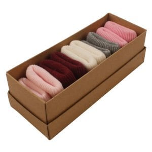 Pembe Bordo Gri 5'li Çorap Set 0-6 Ay