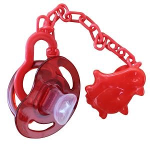 Barum Damaklı Klipsli Kırmızı Askılı Emzik