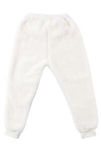 Unisex Ekru Welsoft Peluş Tek Alt