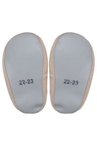 Unisex Bej Kahve Düz Çarık Çorap