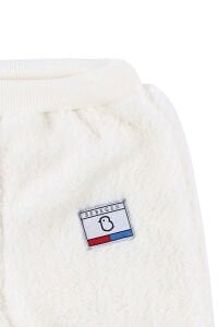 Unisex Ekru Welsoft Peluş Tek Alt