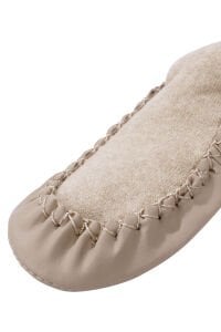 Unisex Bej Kahve Düz Çarık Çorap