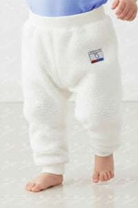 Unisex Ekru Welsoft Peluş Tek Alt