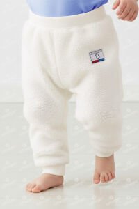 Unisex Ekru Welsoft Peluş Tek Alt