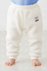 Unisex Ekru Welsoft Peluş Tek Alt