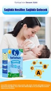 Bebehum 2 No Bebek Sütü 0-6 Ay 800 gr x 6 Adet