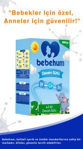 Bebehum 2 No Bebek Sütü 0-6 Ay 800 gr x 6 Adet