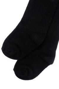 Unisex Siyah Külotlu Çorap