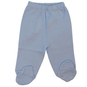 Erkek Bebek Mavi Fitilli Çıtçıtlı 2'li Pijama Takımı 0-3 Ay