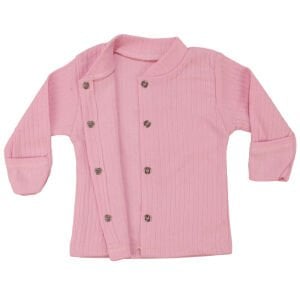 Kız Bebek Pembe Fitilli Çıtçıtlı 2'li Pijama Takımı 0-3 Ay