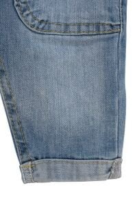 Kız Çocuk Düğmeli Kot Salopet Tulum