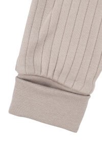 Erkek Bebek Bej Çizgili Cepli Salopetli Badili Tulum