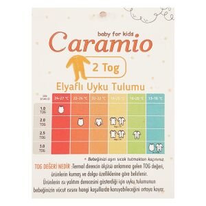 Kız Çocuk Turuncu Çiçek Hayvan Desenli Uyku Tulumu