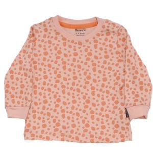 Kız Bebek Turuncu Kedi Baskılı Leopar Desenli 2'li Body Set