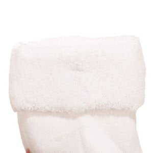 Unisex Beyaz Kıvrık Sweet Kaydırmaz Taban Havlu Çorap