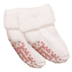 Unisex Beyaz Kıvrık Sweet Kaydırmaz Taban Havlu Çorap