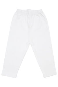 Kız Bebek Ekru Renkli Minik Çiçek Desenli Fırfırlı Pijama Takımı